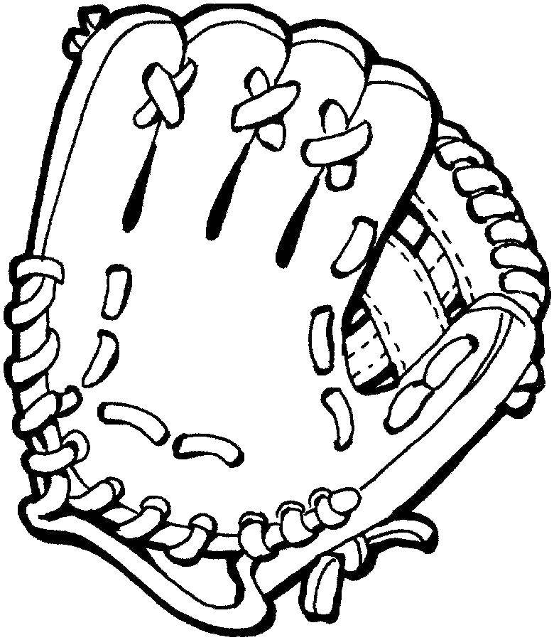 Coloring A glove for baseball. Category sports. Tags:  Sports, baseball.