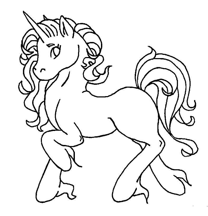 Coloring A pony with a horn. Category Ponies. Tags:  Pony, My little pony .