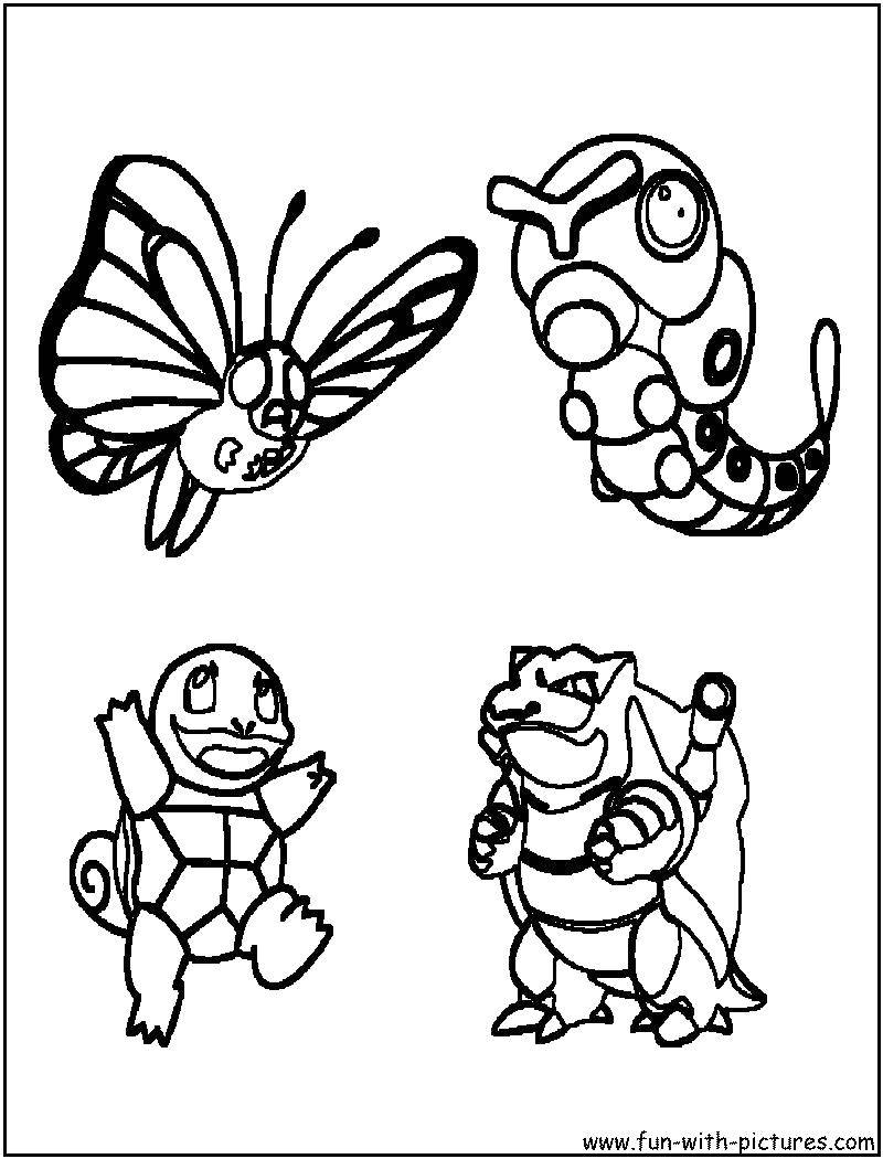 Coloring Different pokemon. Category Pokemon. Tags:  caterpillar, butterfly, pokemon.