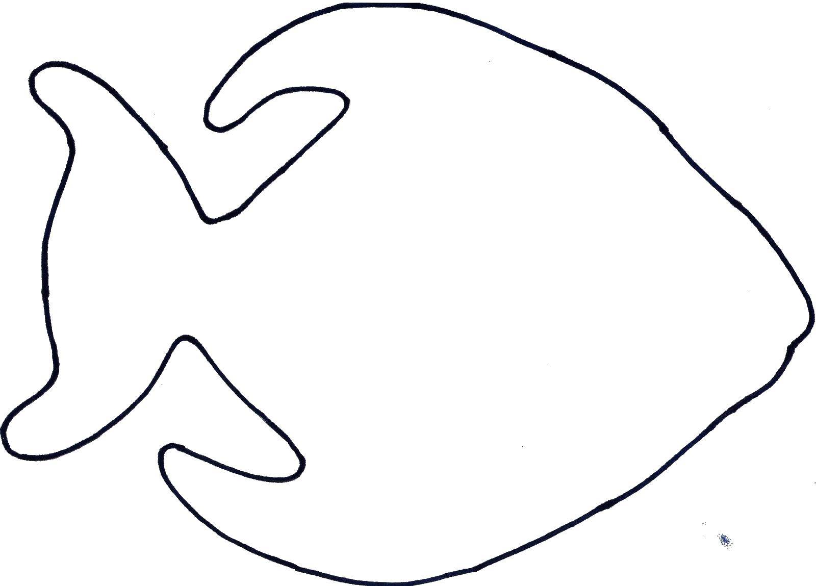 Coloring A fish silhouette. Category The contours of the fish to cut. Tags:  the fish, contour, fin.