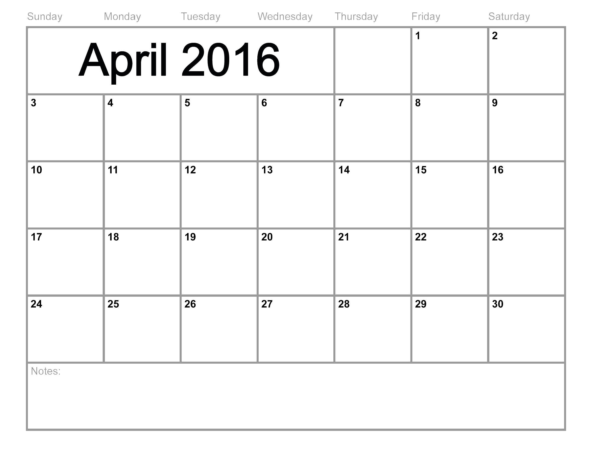 Название: Раскраска Календарь апрель 2016. Категория: Календарь. Теги: Календарь, апрель, 2016.