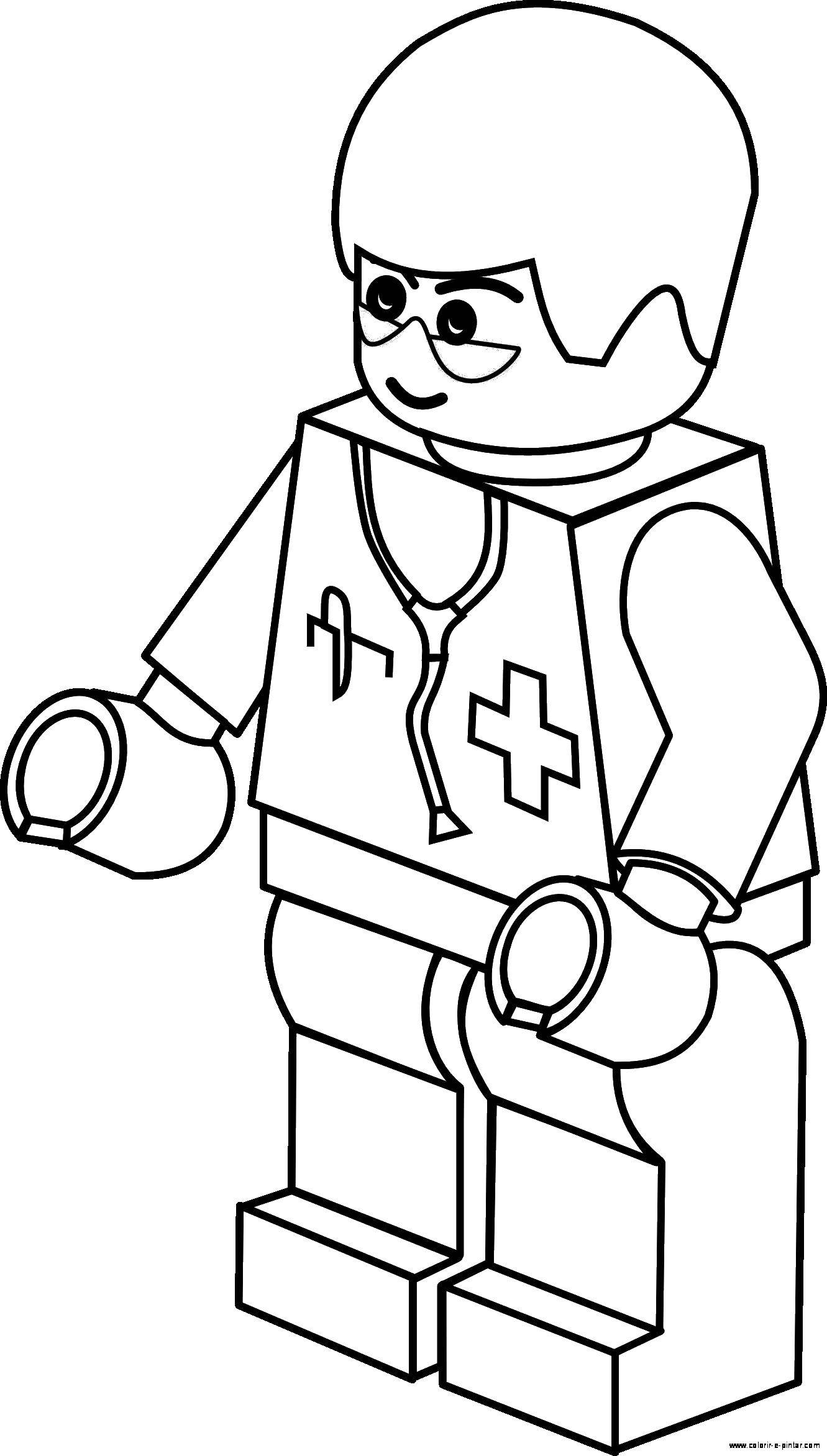 Coloring LEGO doctor. Category LEGO. Tags:  LEGO, doctor.