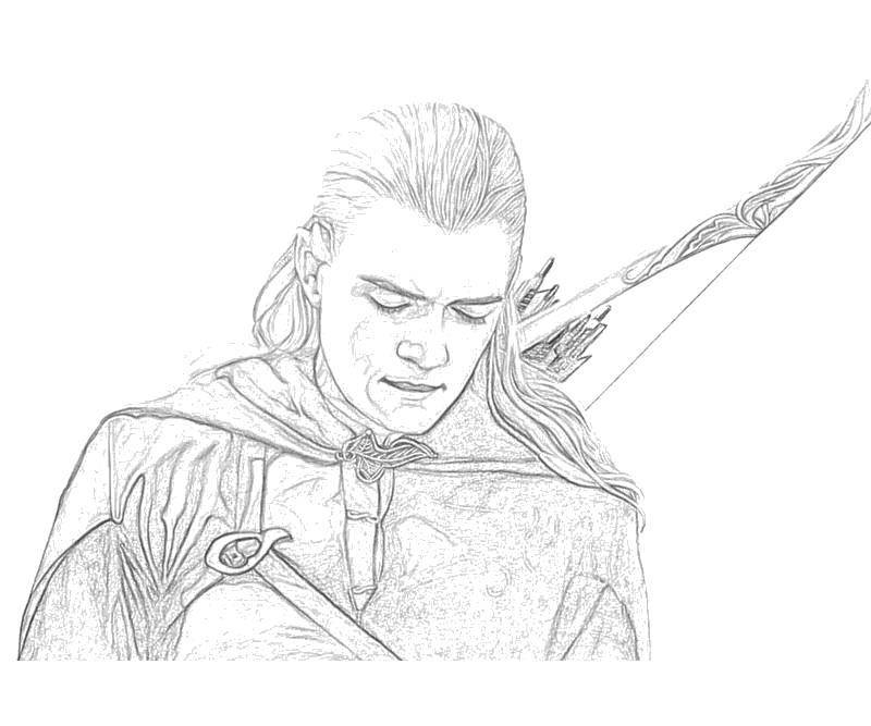 Coloring Legolas with arrows. Category Lord of the rings. Tags:  Lord of the rings.