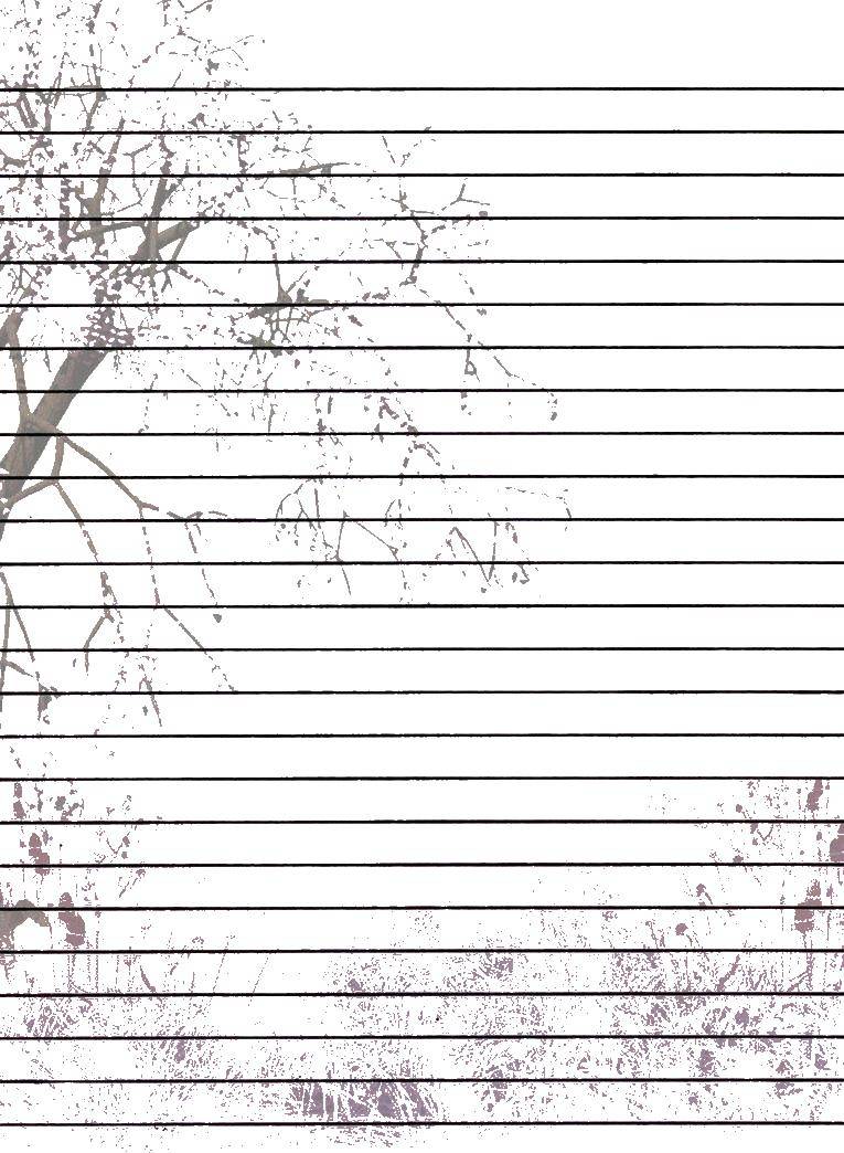Coloring Sheet in the line and the tree. Category The notebook sheet in line. Tags:  ruler, sheet, tree.