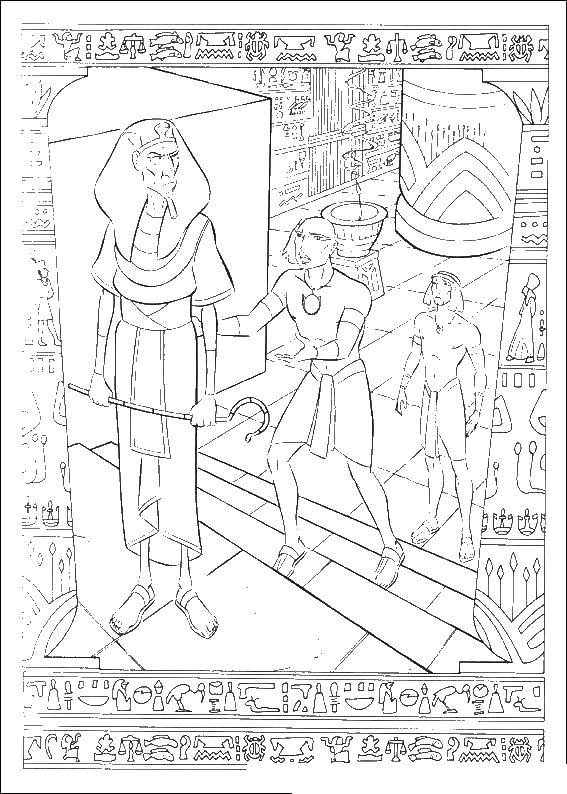 Coloring The princes of Egypt. Category Egypt. Tags:  Egypt, Prince.