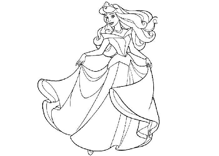 Coloring Aurora Princess. Category coloring. Tags:  Aurora, Princess.