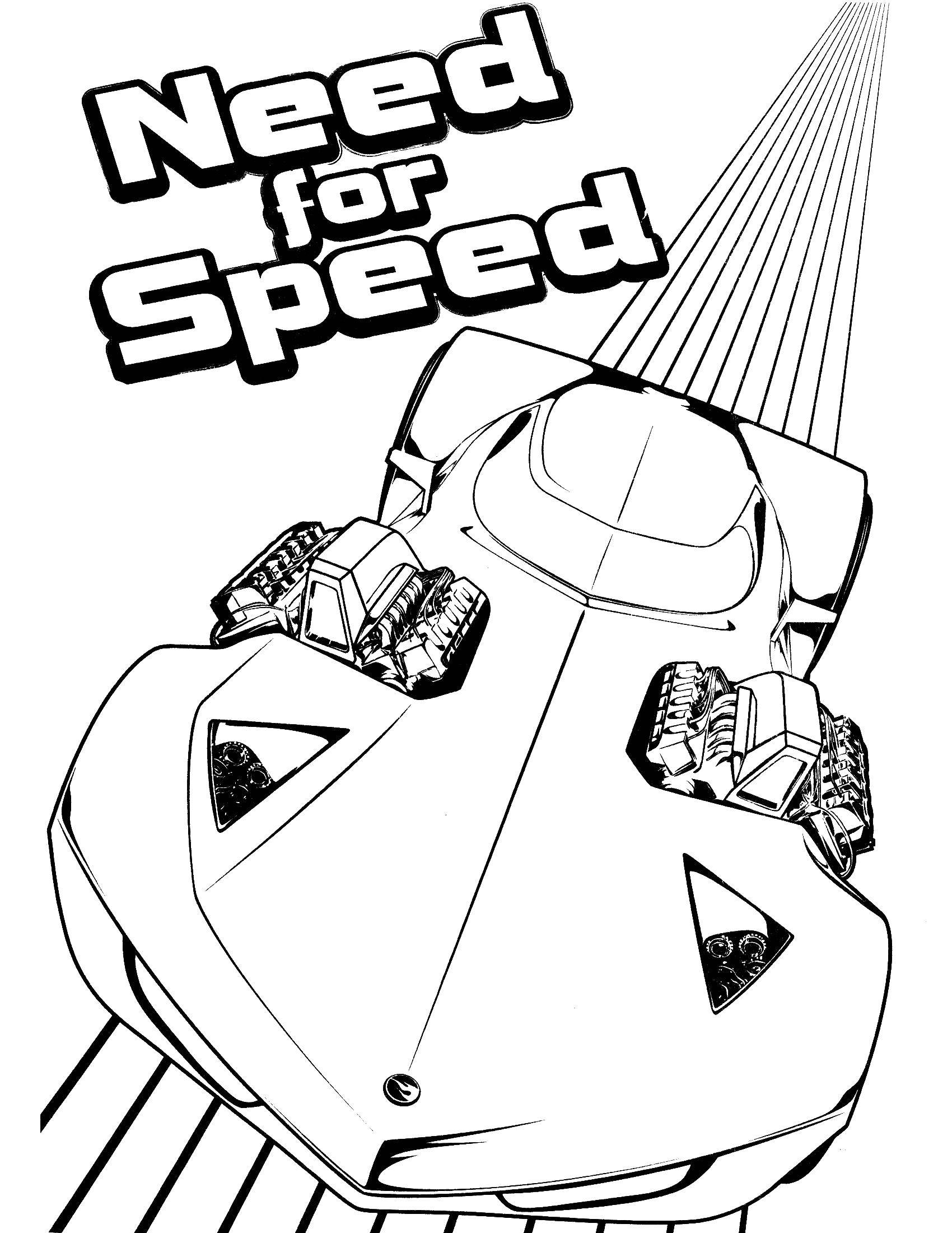 Coloring Machine and speed. Category coloring. Tags:  car, racing, speed.