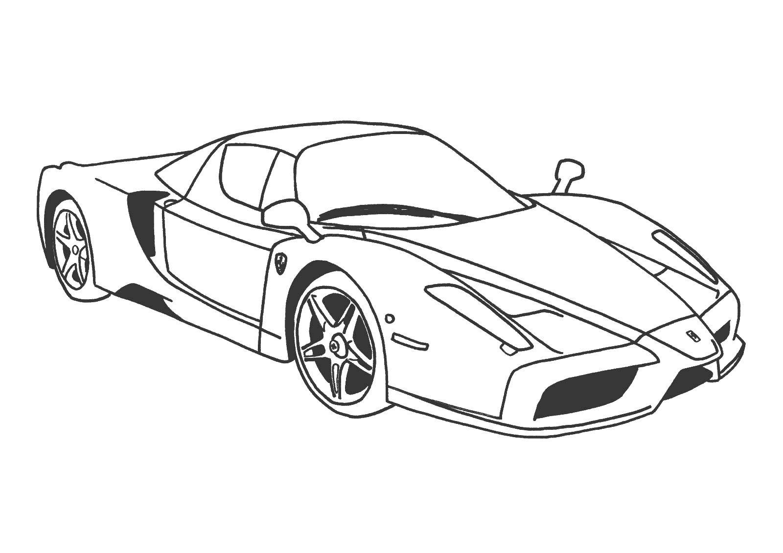 Coloring Car Lamborghini. Category coloring. Tags:  Lamborghini, car, wheels.