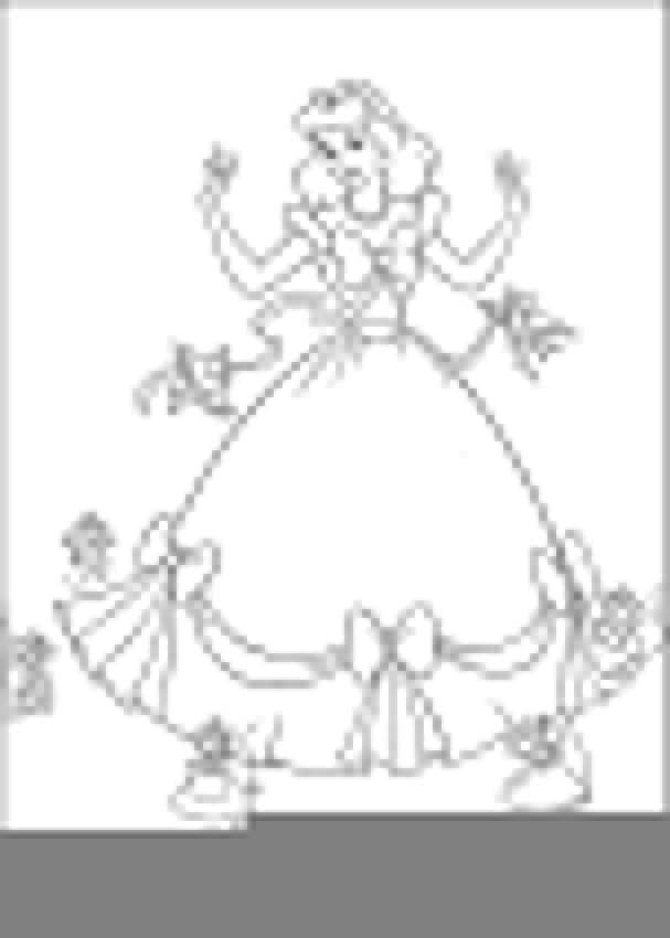 Coloring Cinderella and birds with a mouse. Category Princess. Tags:  Cinderella, birds, mice.
