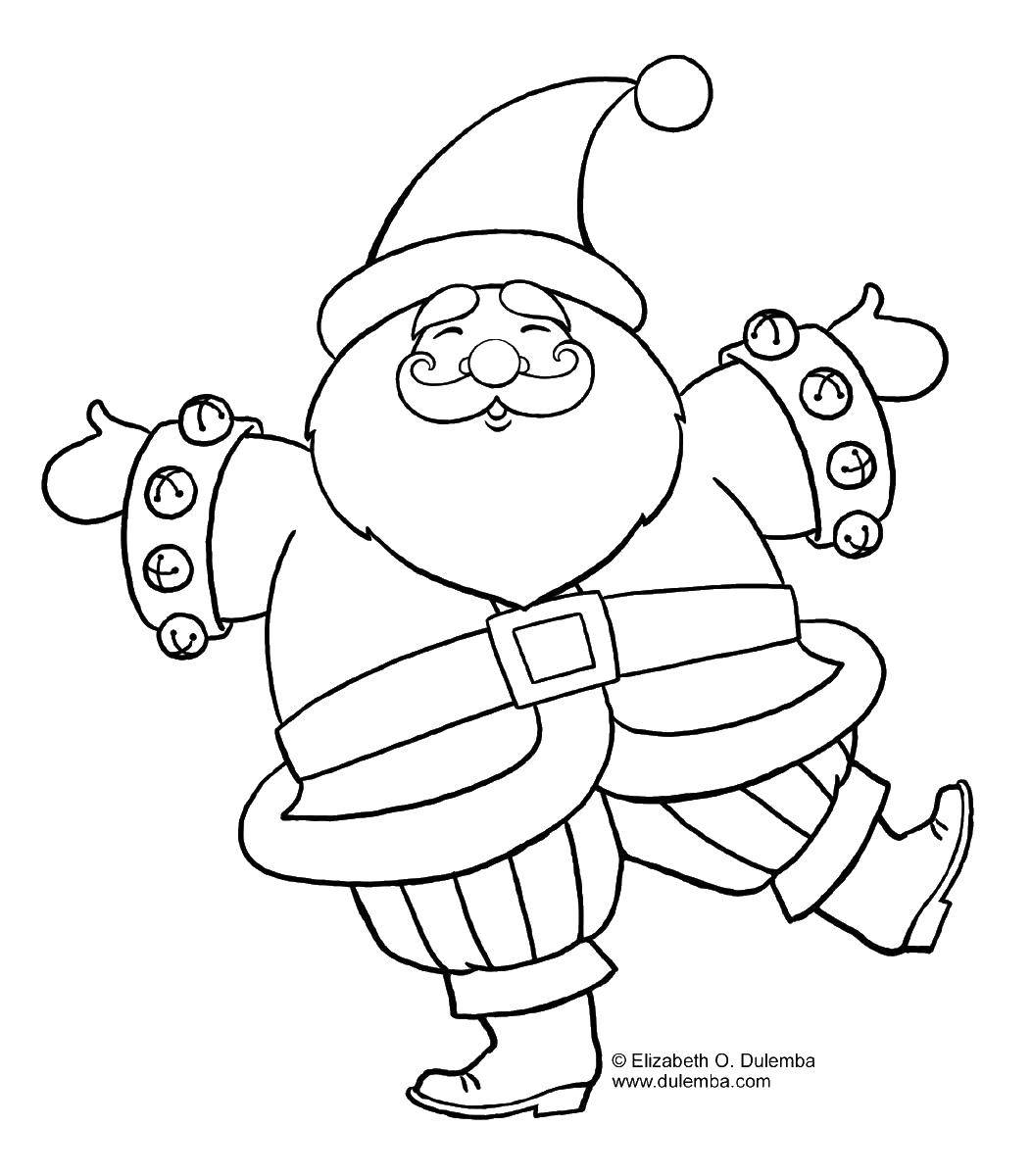 Coloring Santa Claus. Category Christmas. Tags:  Santa, belt, boots.