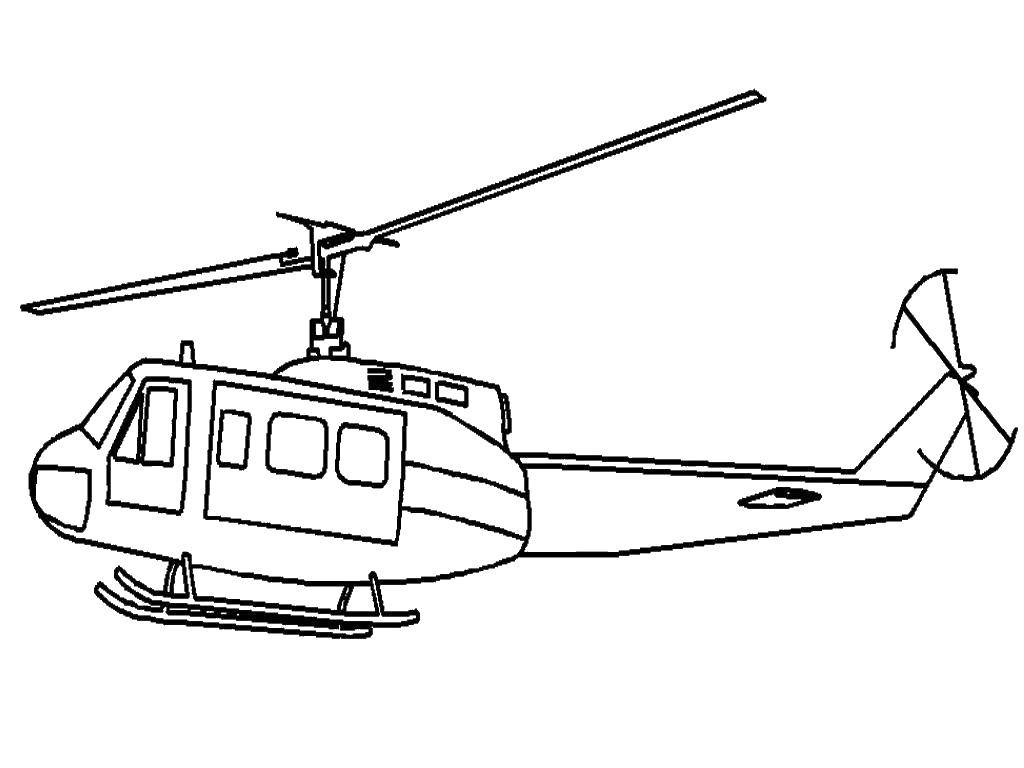 Название: Раскраска Вертолет и пропеллер. Категория: самолеты. Теги: вертолет, пропеллер.