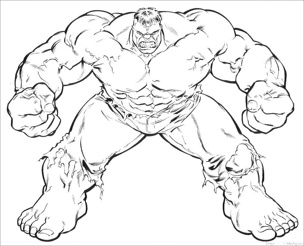 Coloring Aggressive Hulk. Category For boys . Tags:  Comics.
