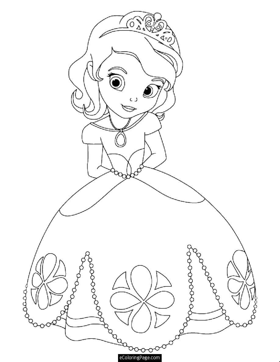 Coloring Girl Princess. Category Princess. Tags:  Princess girls dresses.