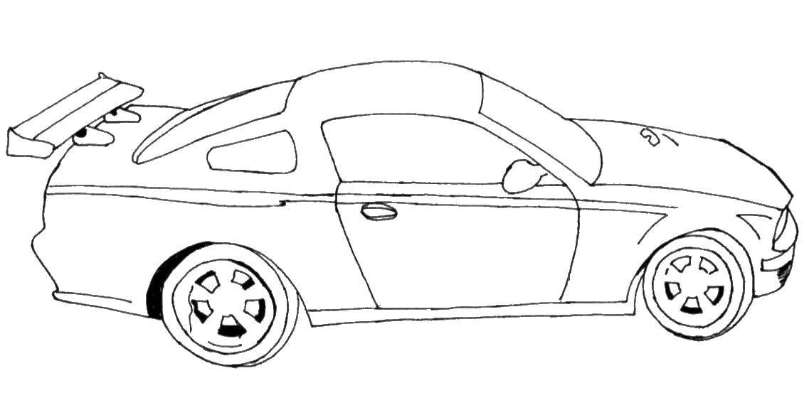 Coloring Machine. Category Machine . Tags:  car, cars, racing, sports car.