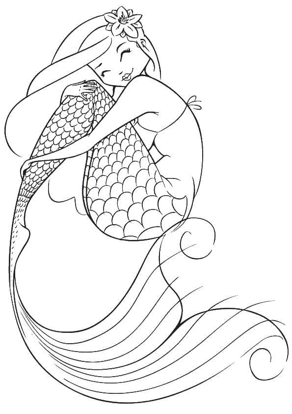 Coloring Sweetheart mermaid. Category The little mermaid. Tags:  mermaids, mermaid, tail.