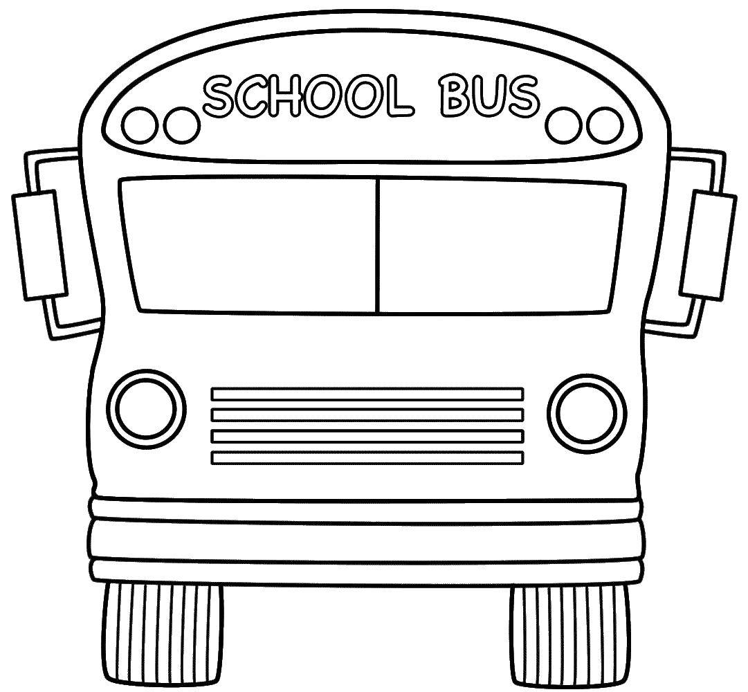Название: Раскраска Автобус для школьников. Категория: школа. Теги: школа, автобус.