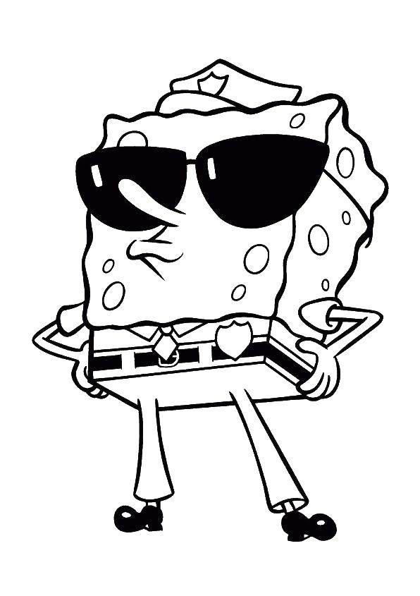 Coloring Sponge Bob square pants. Category Spongebob. Tags:  Cartoon character, spongebob, spongebob.