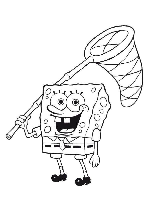 Coloring Sponge Bob square pants. Category Spongebob. Tags:  Cartoon character, spongebob, spongebob.