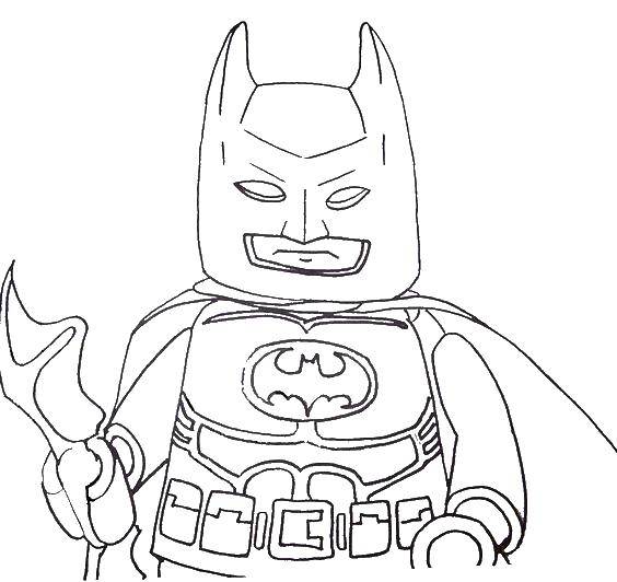 Название: Раскраска Лего бэтмен супергерои. Категория: Лего. Теги: лего, бэтмен.