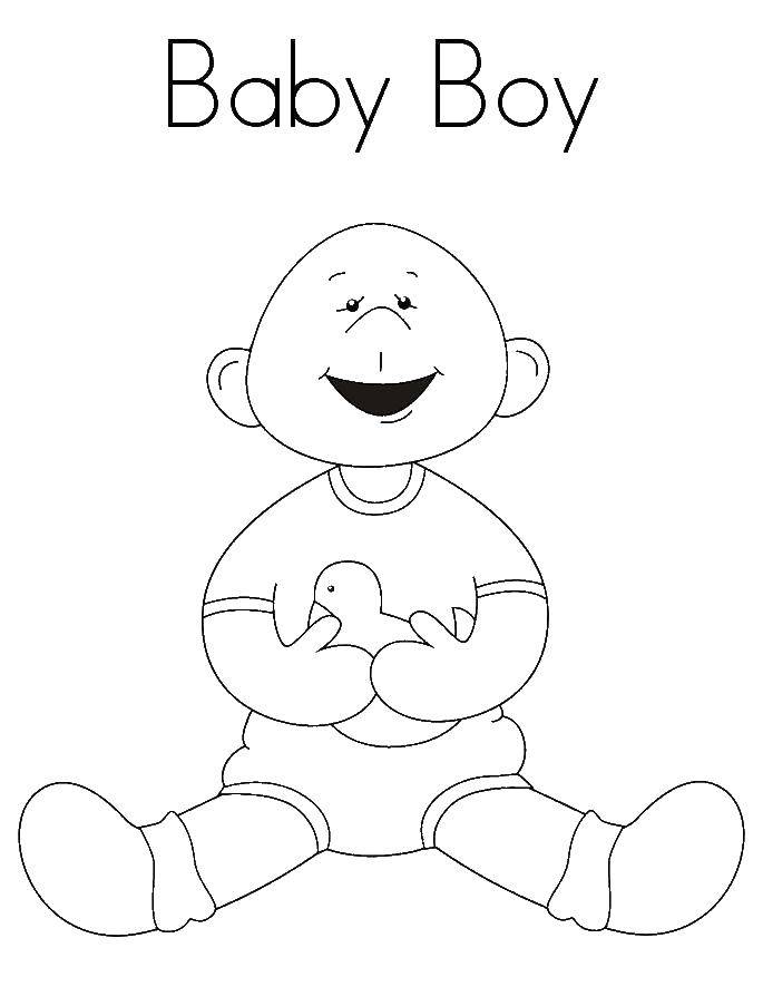 Coloring Boy baby. Category Disney coloring pages. Tags:  boy , child.