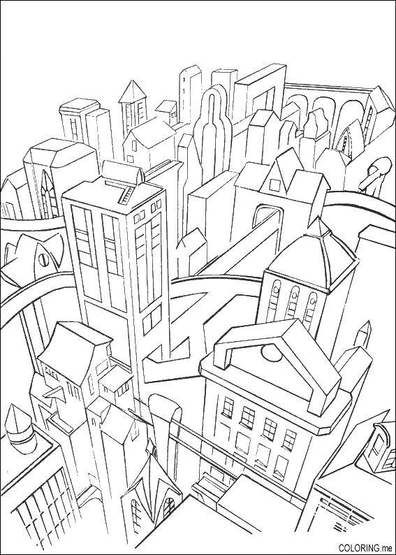 Coloring Skyscrapers. Category The city. Tags:  home, Windows, skyscrapers.