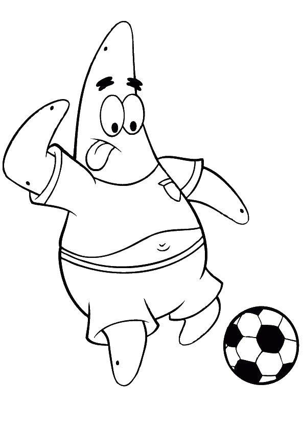 Coloring Patrick. Category Spongebob. Tags:  Cartoon character, spongebob, spongebob, Patrick.