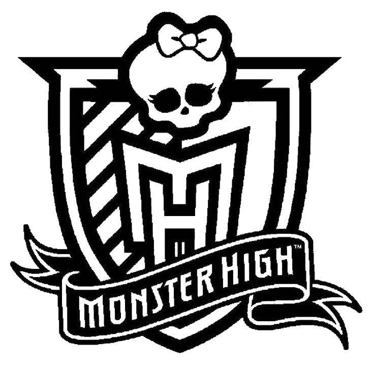 Coloring Icon school of monster high. Category Monster high. Tags:  Monster high.