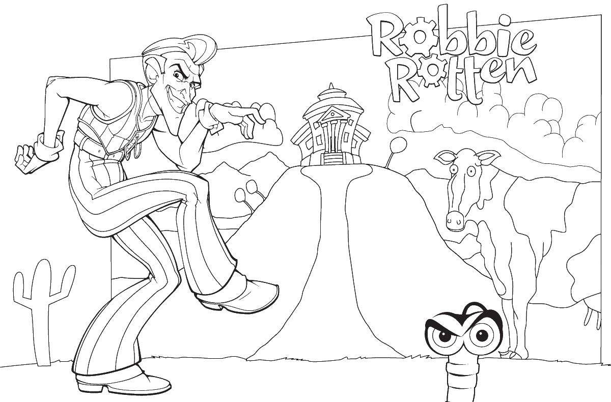 Coloring Robbie evil. Category coloring. Tags:  Robbie Evil, lentyaeva.