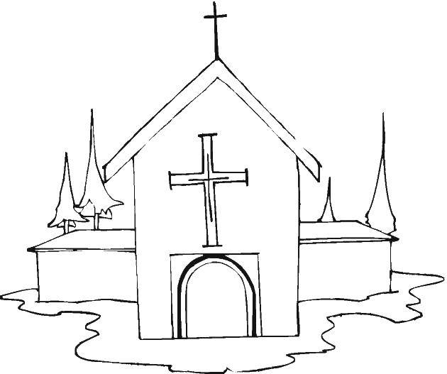 Coloring Cereol Download churches , religion,.  Print 