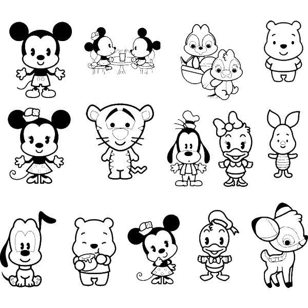 Coloring Minnie disney characters. Category Disney coloring pages. Tags:  Disney coloring pages.
