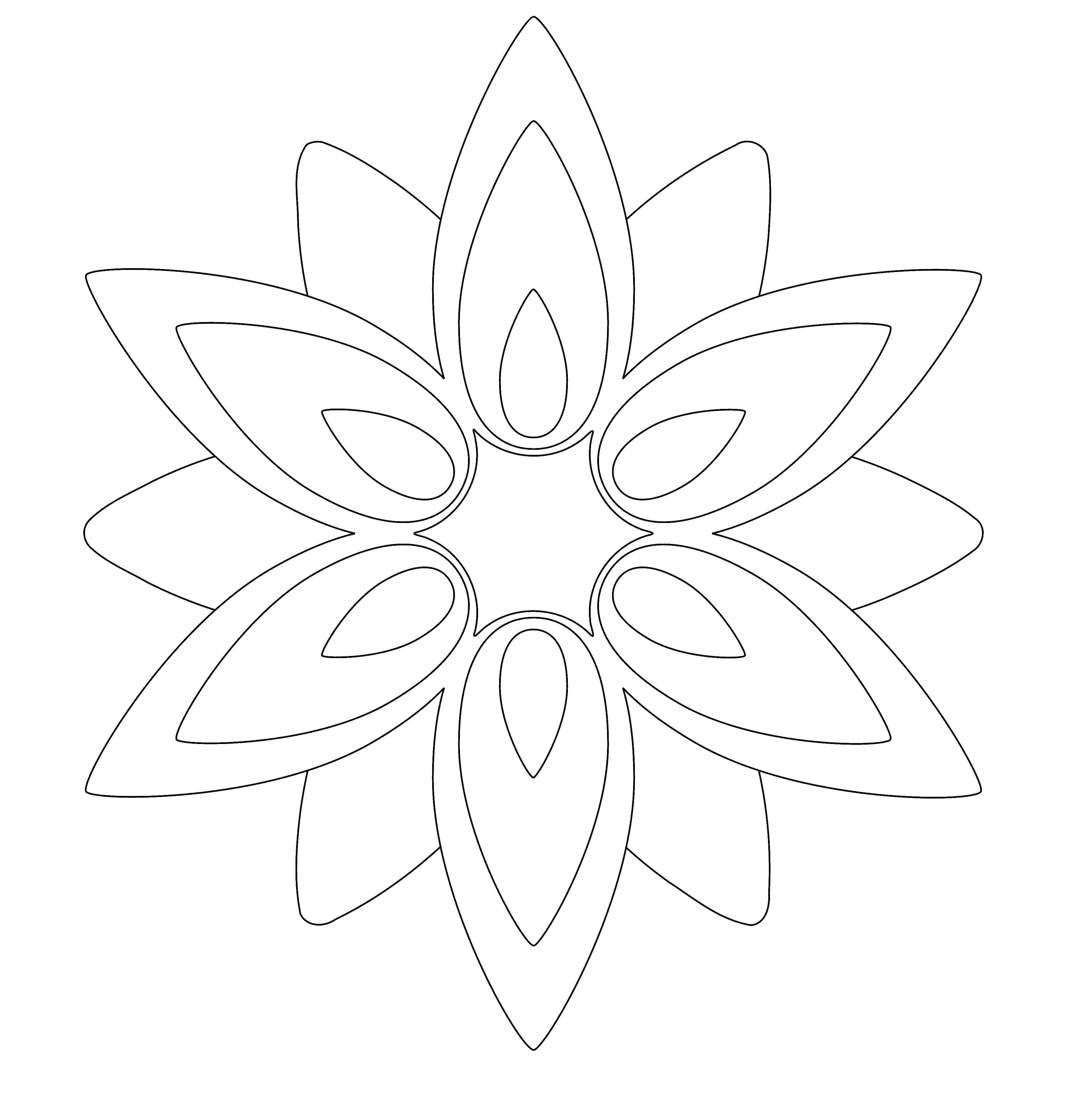Coloring Patterned flowers. Category patterns. Tags:  Patterns, flower.