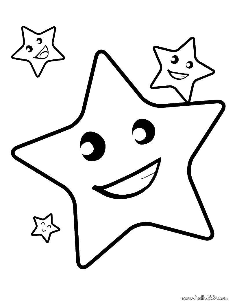 Название: Раскраска Звездочки. Категория: звезды. Теги: звезды, звездочки, звезда.