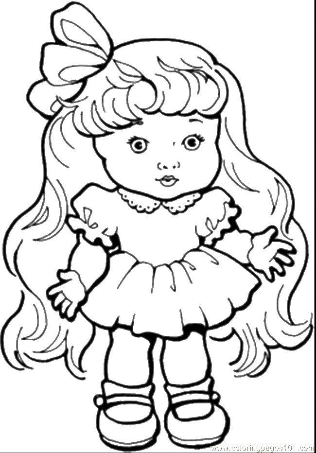Coloring Doll. Category Dolls. Tags:  dolls, girls.