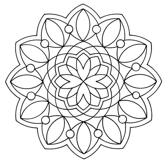 Coloring Geometric patterns. Category patterns. Tags:  Patterns, geometric, flower.