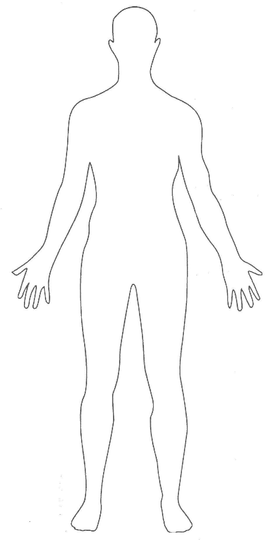 Coloring Contour men. Category The contour of people. Tags:  outline , man, hands, feet.