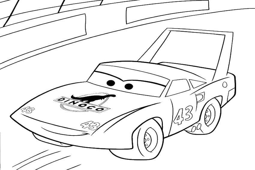Coloring Makvin dinako. Category Wheelbarrows. Tags:  McQueen, cars.