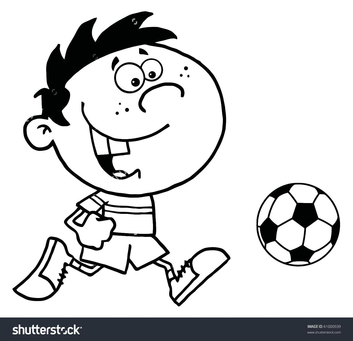 Coloring The boy and the ball. Category the contour of the boy. Tags:  the boy, a ball, sneakers.
