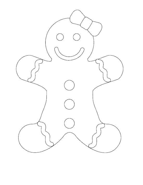 Coloring Gingerbread. Category sweets. Tags:  sweets, cakes.