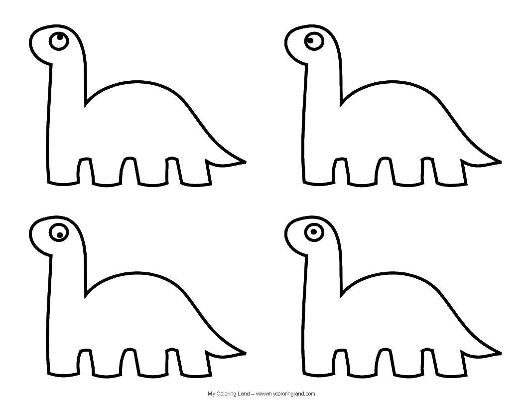 Coloring 4 dinosaur. Category dinosaur. Tags:  dinosaurs, dinosaur.