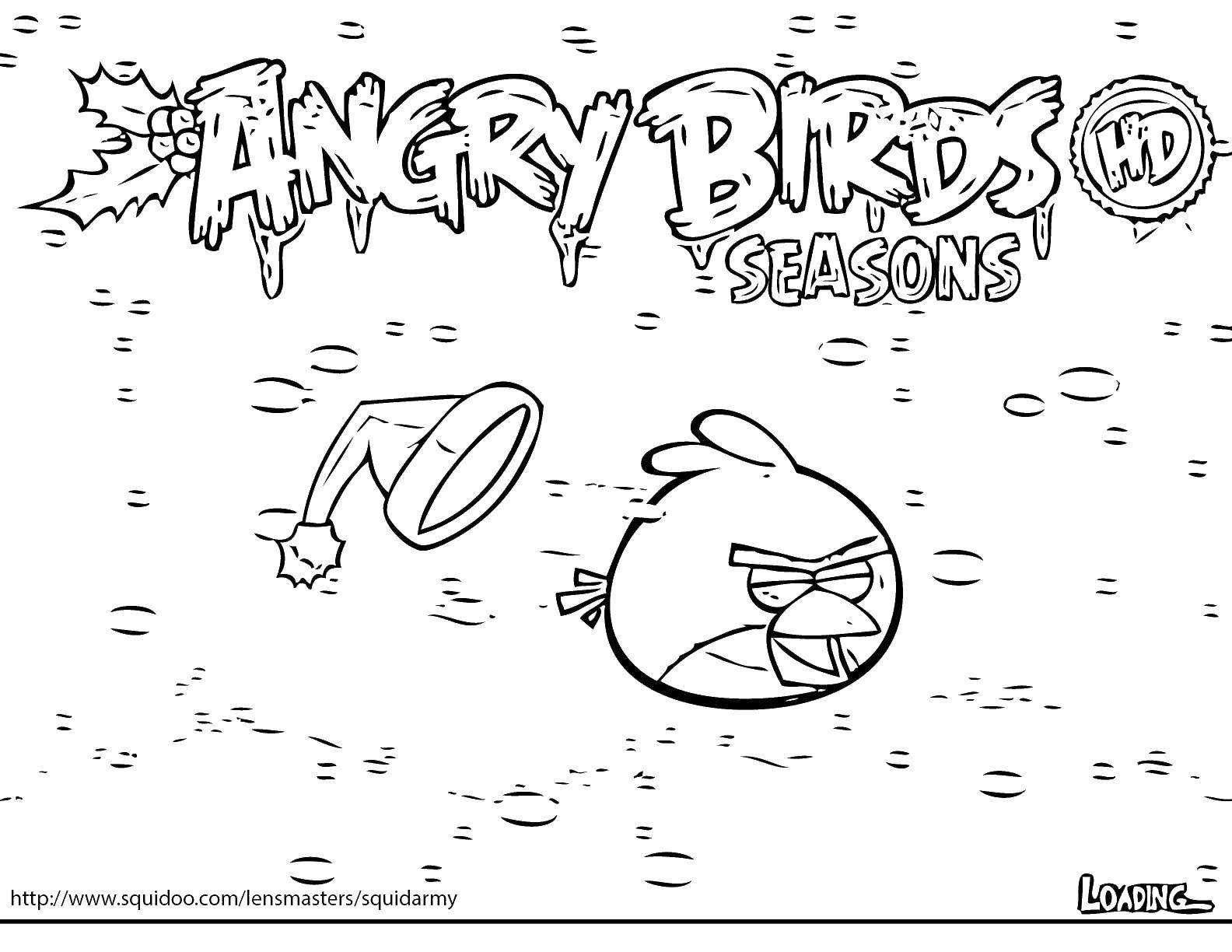 Название: Раскраска Angry birds. Категория: angry birds. Теги: птички, птицы, игры, angry birds.