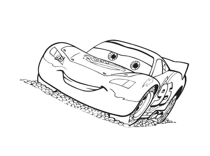 Coloring The car from the cartoon cars . Category Disney cartoons. Tags:  Disney, Cars .