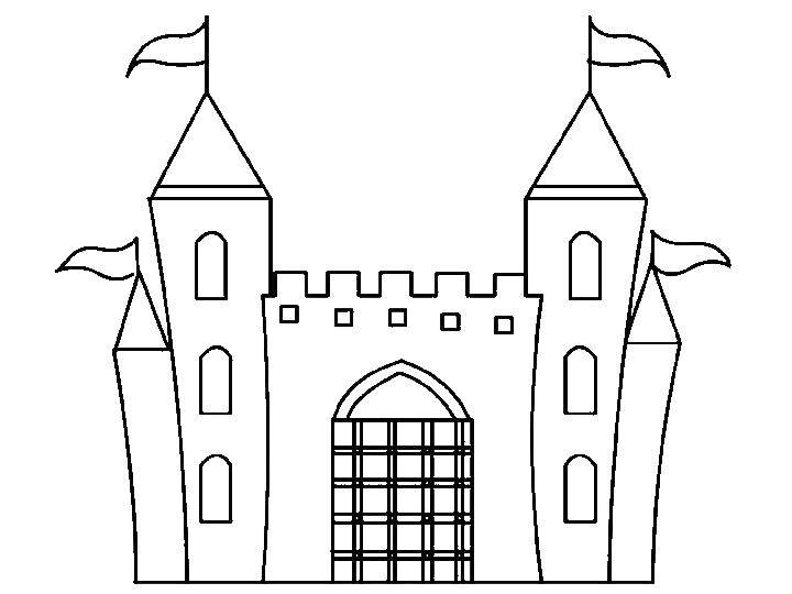 Coloring A simple castle. Category Locks . Tags:  Lock.