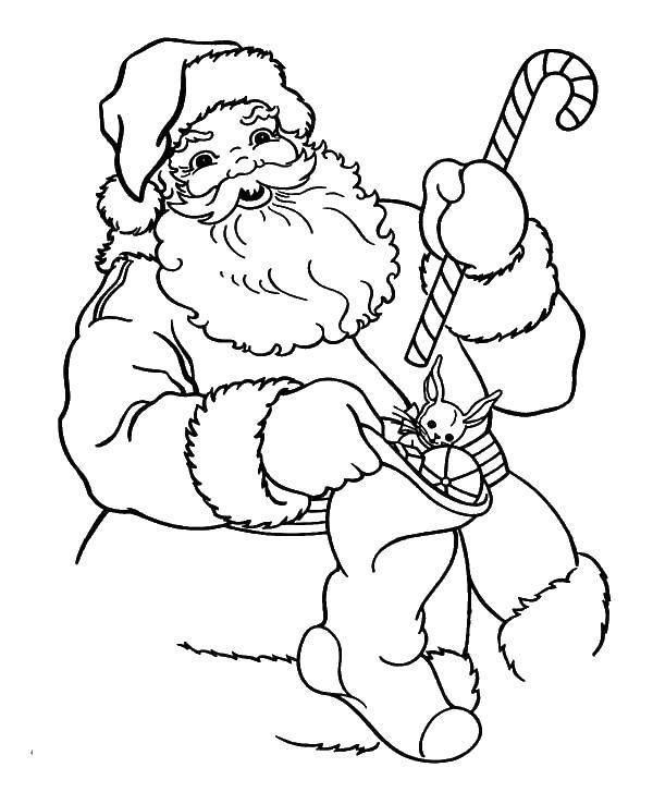 Coloring Santa. Category Christmas. Tags:  Santa, Christmas.