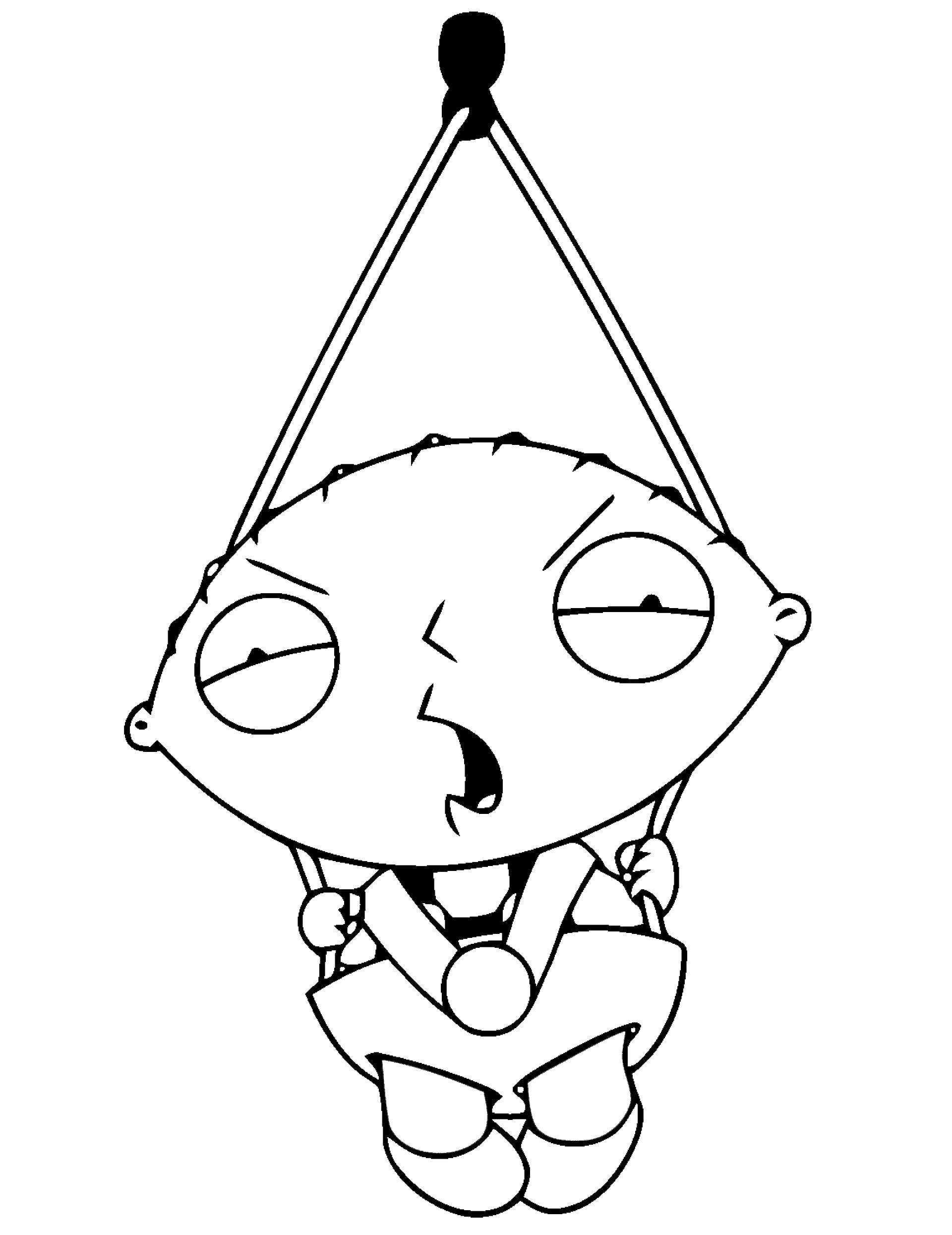 Coloring Stewie is angry. Category cartoons. Tags:  Family guy cartoon.