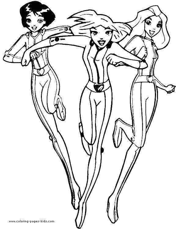 Coloring Totally spies. Category cartoons. Tags:  cartoon totally spies.