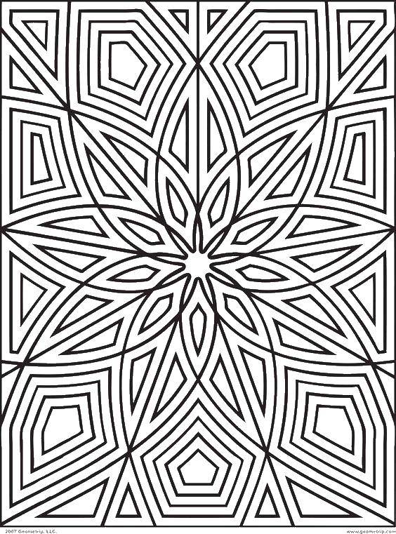 Coloring Uzorchiki. Category Patterns with flowers. Tags:  uzorchiki, flower, lines, stripes.