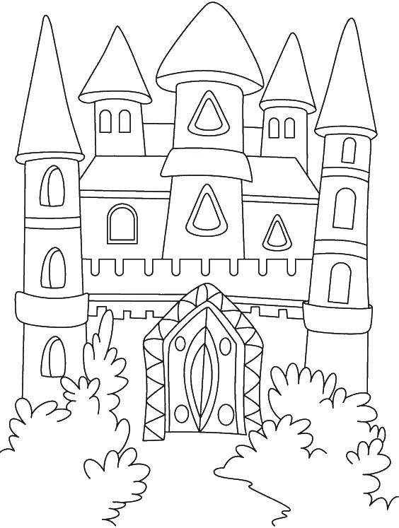 Coloring Castle. Category Locks . Tags:  the castles , towers, architecture, gates.