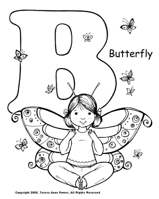 Coloring Butterfly b. Category butterflies. Tags:  Butterfly.