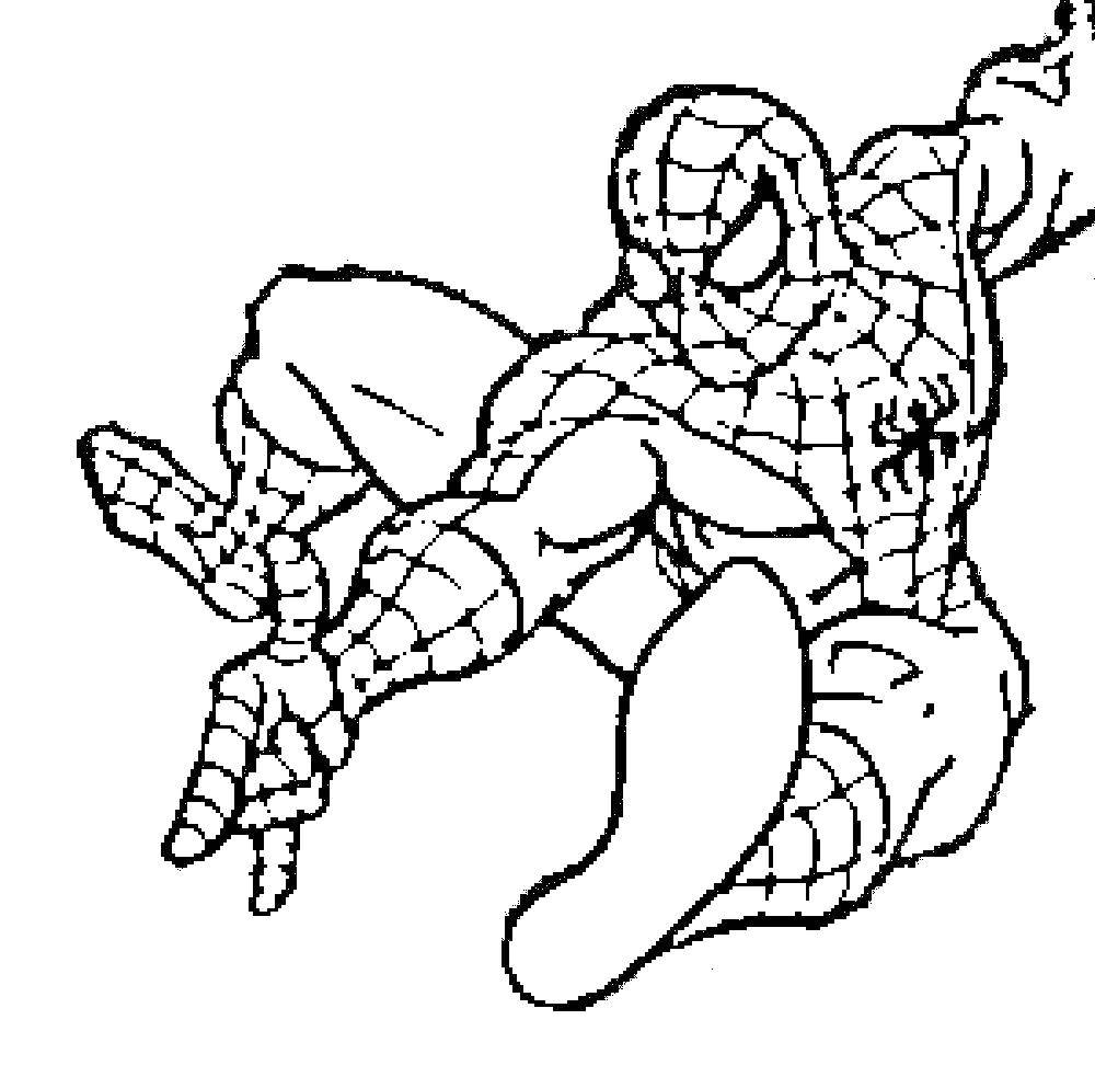 Название: Раскраска Человек-паук. Категория: Для мальчиков. Теги: фильм, мультфильм, человек паук, спайдермен.