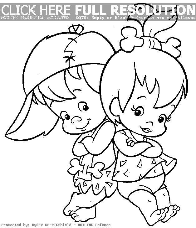 Coloring A boy and a girl.. Category coloring. Tags:  boy, girl, bone.